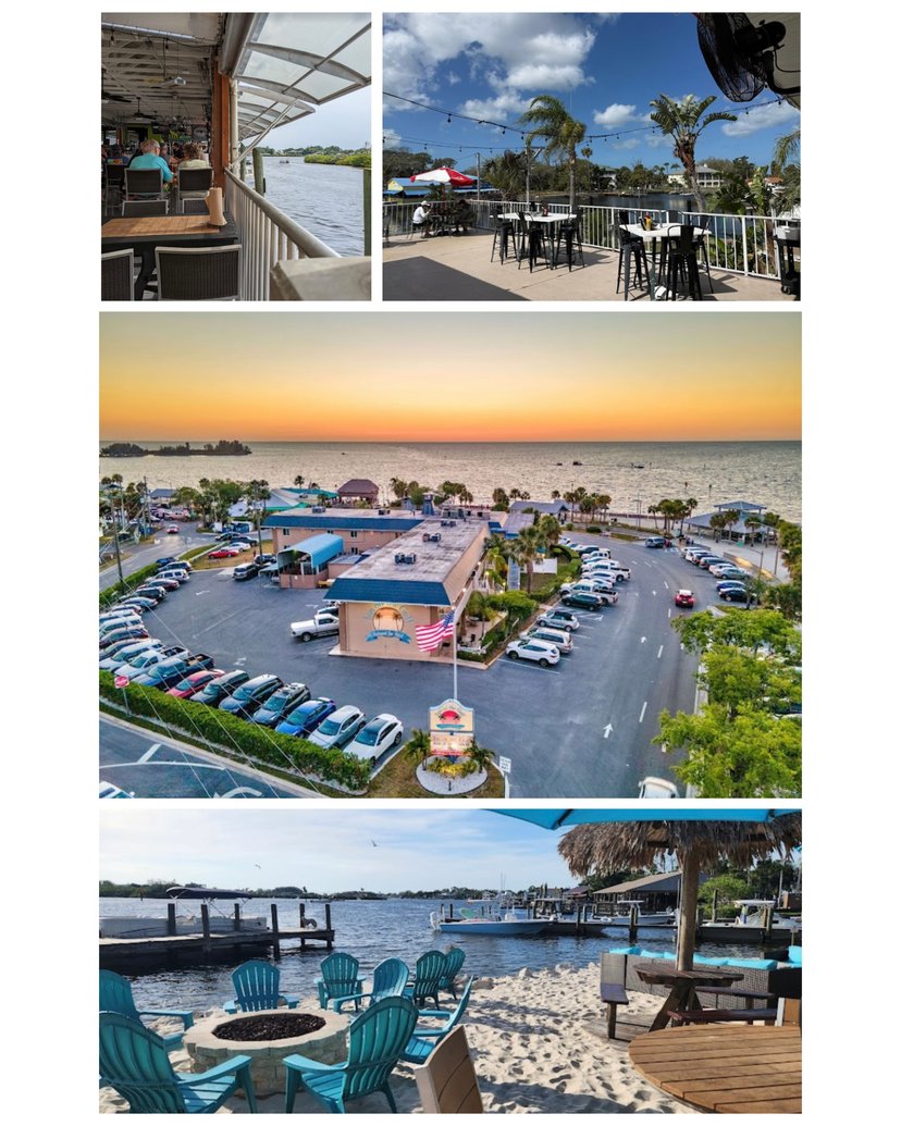 Waterfront restaurants and outdoor dining near the New Port Richey office